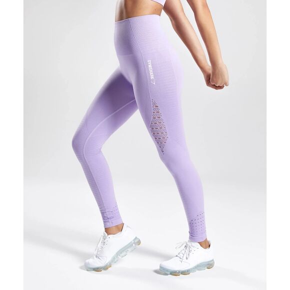 Gymshark Pants - 💜 Gymshark Energy Seamless High-Waisted Leggings Lavender Size 2 🧘♀️